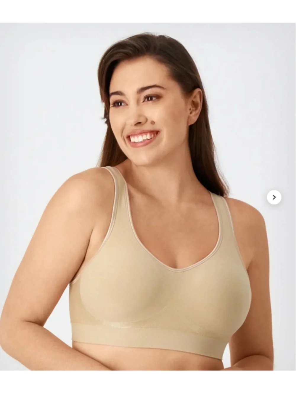 Women's Bali Comfort Revolution Wirefree Bra 2X Beige (only one bra, not 2)